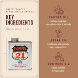 18.21 Man Made Aceite para cabello, piel y barba para hombres, 4 ar...