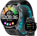 Smart Watch para Hombres y Mujeres con Correa de Airbag, Pantalla AMOLED de 1.56", Monitor de Ritmo Cardíaco y Presión Arterial, Rastreador de Oxígeno en Sangre y Sueño, Bucle de Voz, 70 Modos Deportivos Fitness Tracker