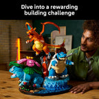 LEGO Pokémon Venusaur, Charizard y Blastoise - Juego de construcción para adultos, a partir de 18 años, figuras coleccionables de Pokémon, idea de regalo para hombres y mujeres - 72153