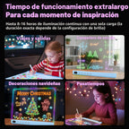 Tablero de dibujo LED con 13 efectos de luz, 16 pulgadas, recargable, para garabatos LED, con colores, tableta de dibujo con luz de neón, regalos para niños, ideas de regalo de Pascua