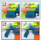 Nerf Elite 2.0 - Pistola motorizada de doble perforación, 50 dardos, 2 clips de 10 dardos, a partir de 8 años