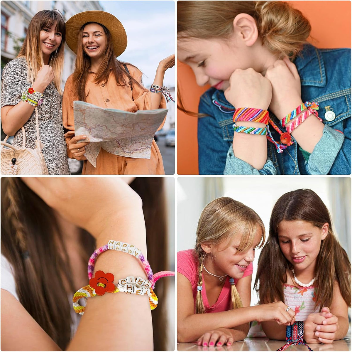 Maynacs Kit de fabricación de pulseras de la amistad para niñas de 8 a 12