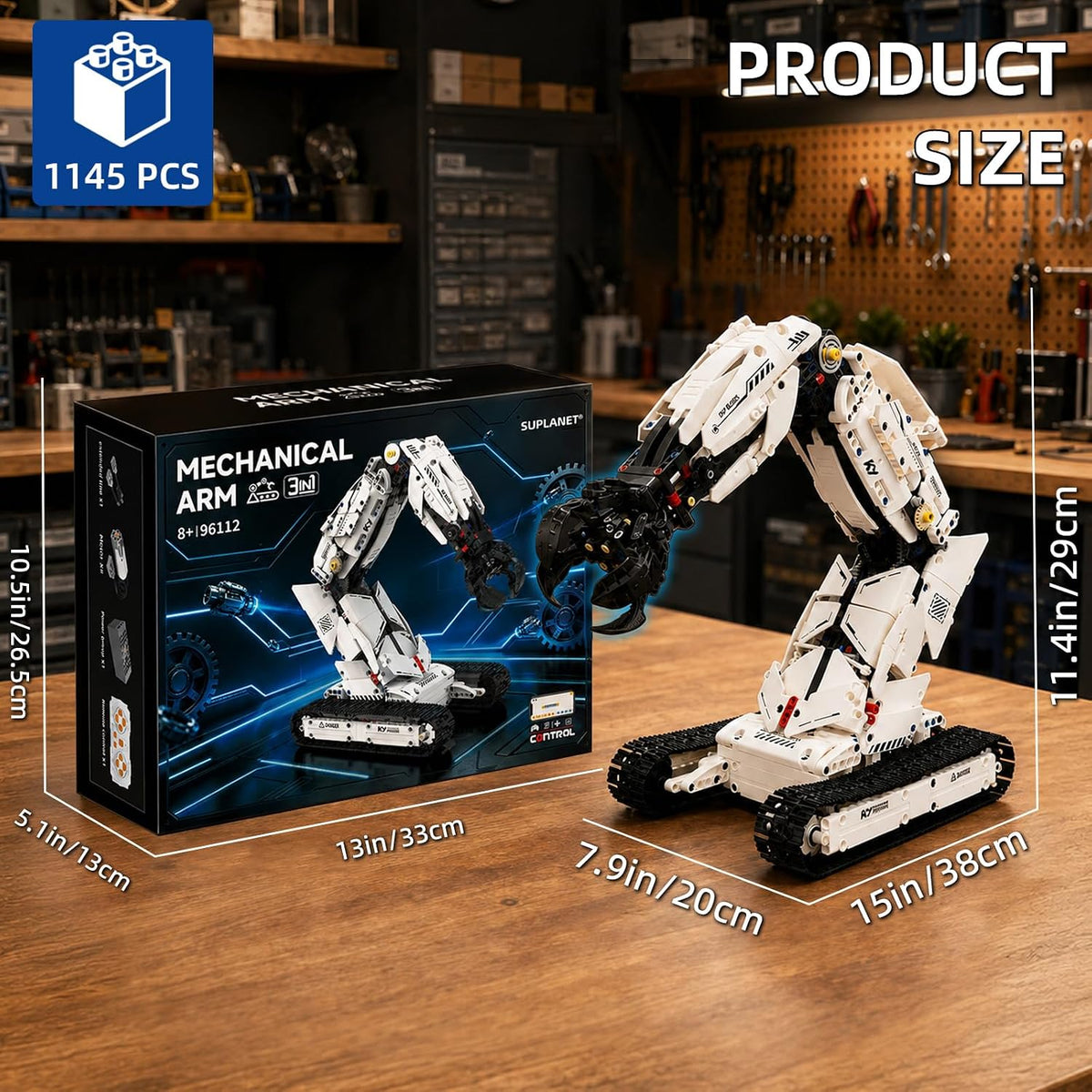 Set de Construcción Robot Arm 3 en 1 para Niños (Edad 8-14) con RC y APP