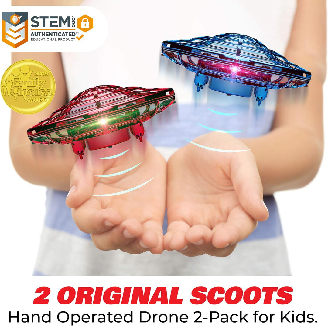 Force1 Scoot Duo - Dron manual para niños o adultos, paquete de 2 m...