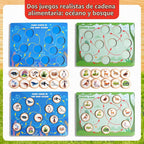 INIFEIDALA Juego de juguetes educativos de madera Montessori