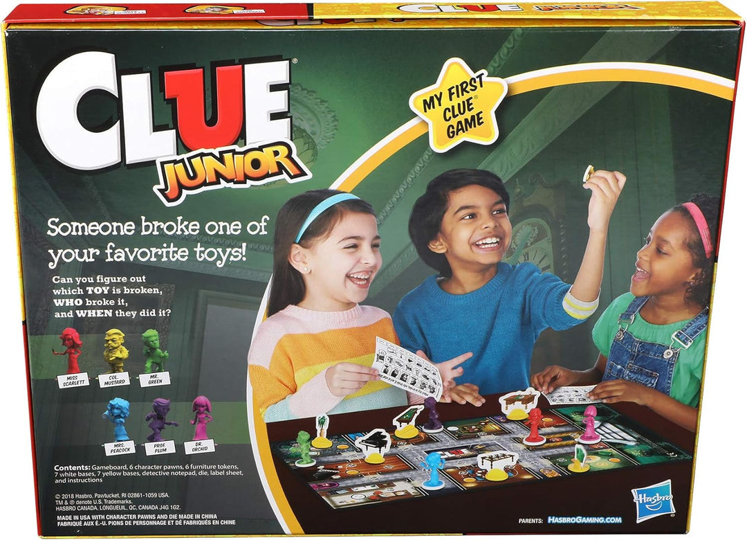 Hasbro Gaming Clue Junior Juego de mesa para niños de 5