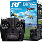 Software de simulador de vuelo RC REALFLIGHT Evolution con controlador Interlink DX incluido, simuladores RFL2000 compatibles con cascos VR, opciones multijugador en línea