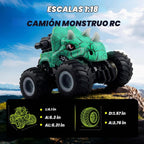 BEZGAR Monster Truck Toys, coches RC con spray de niebla y luz, dos