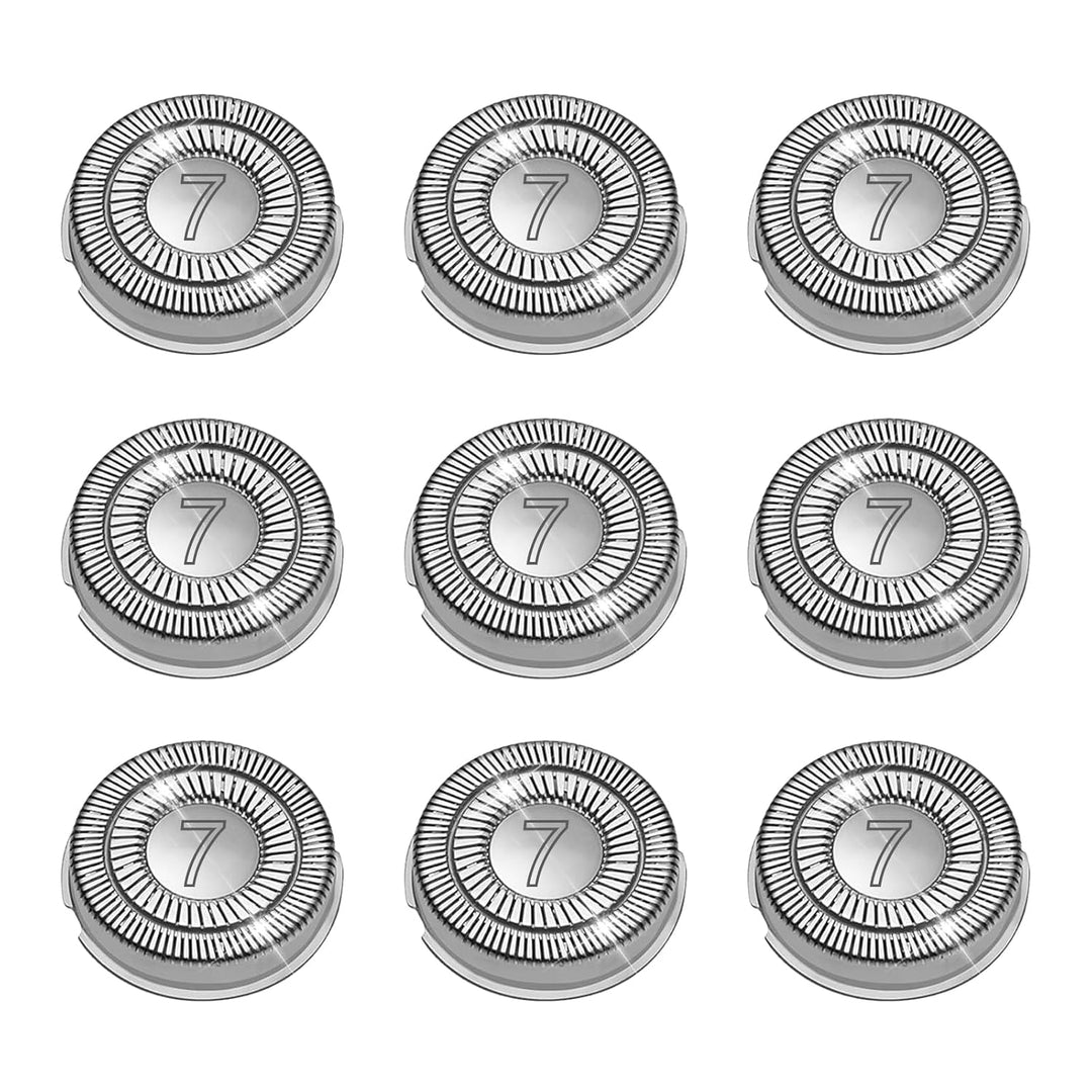 Paquete de 9 cabezales de repuesto SH70\/71 compatibles con Philips...