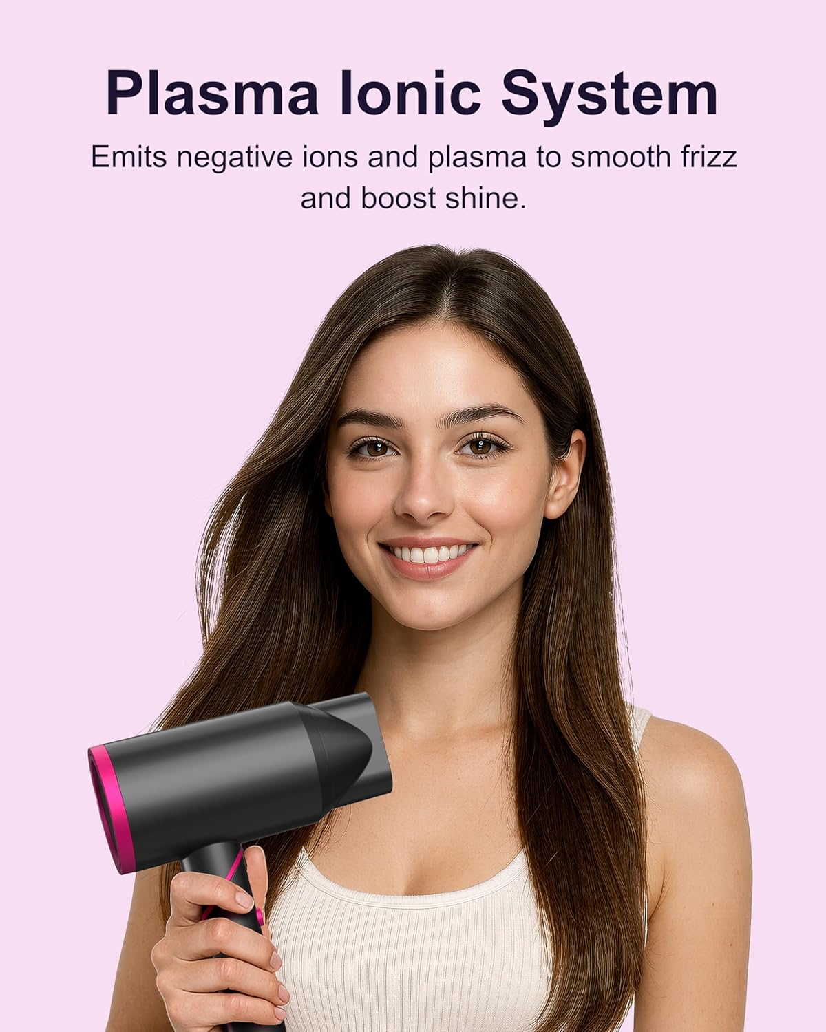 ANNLARY Secador de pelo con peine | Secador de pelo de 1800 W con d...