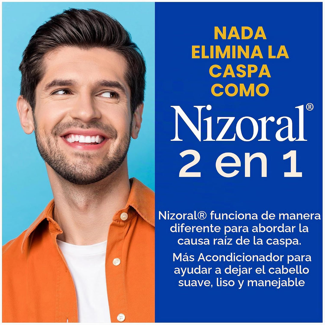 Nizoral Champú y acondicionador anticaspa 2 en 1, 14 onzas líquidas...