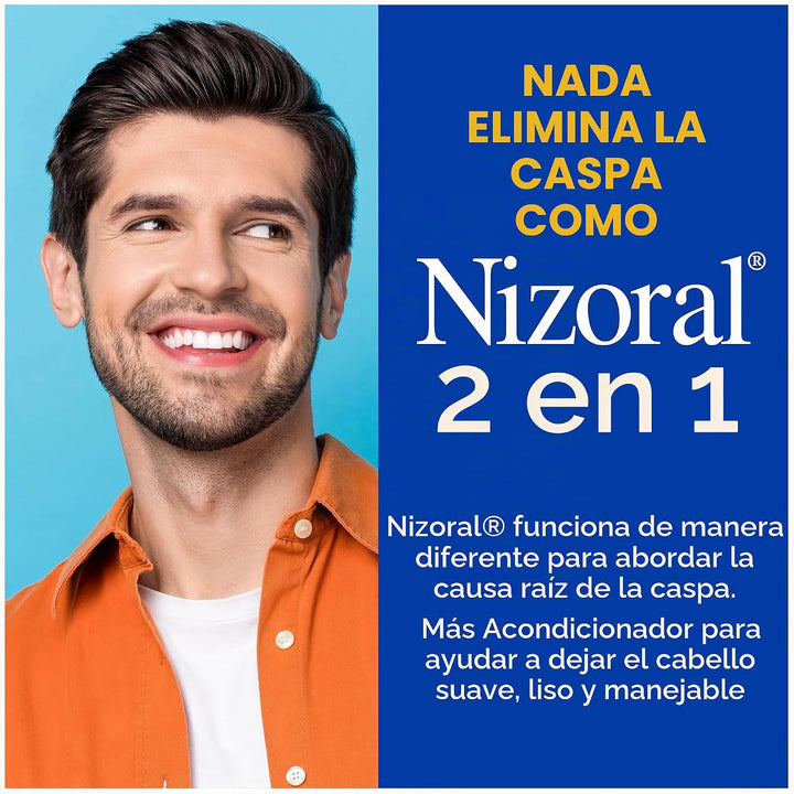 Nizoral Champú y acondicionador anticaspa 2 en 1, 14 onzas líquidas...