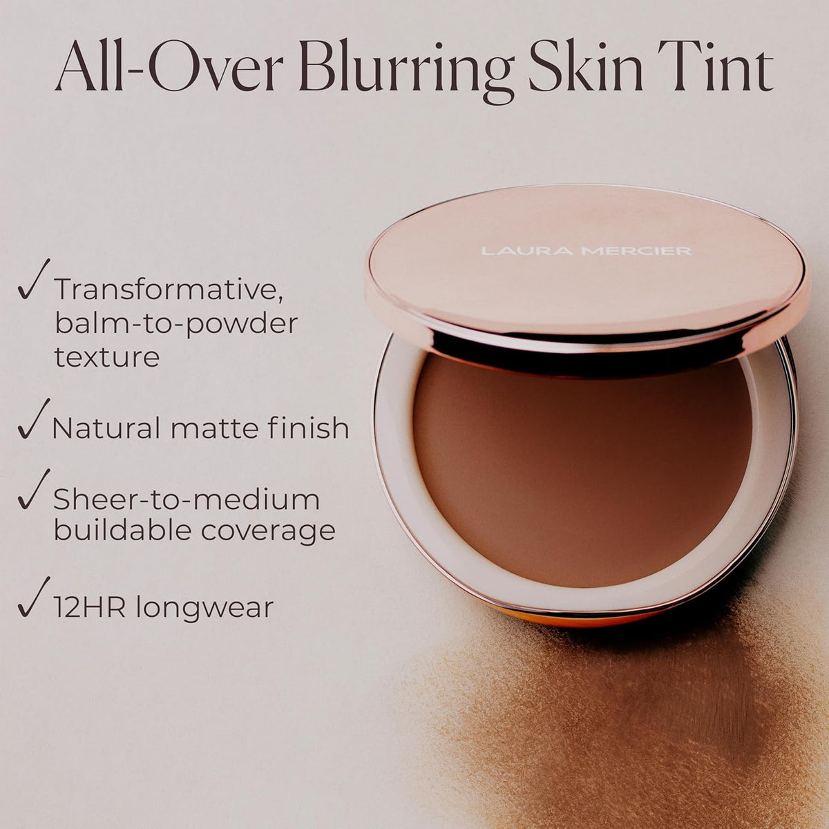 Laura Mercier Bálsamo difuminado tintado, tinte de piel borrosa de...