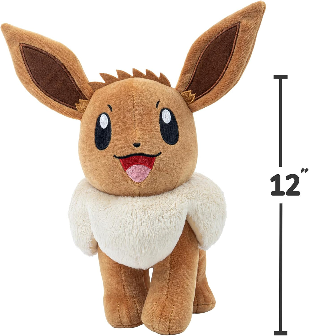 Pokemon - Peluche grande de Eevee de 12 pulgadas, con licencia ofic...