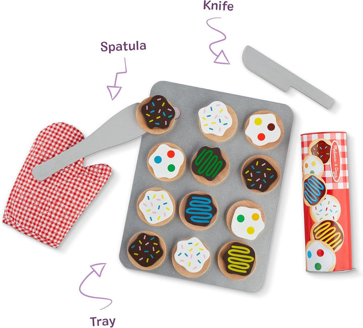Melissa Doug set para cortar y hornear galletas Anaranjado