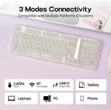 KiiBoom Phantom98 Lite 96% Teclado mecánico inalámbrico para juegos...