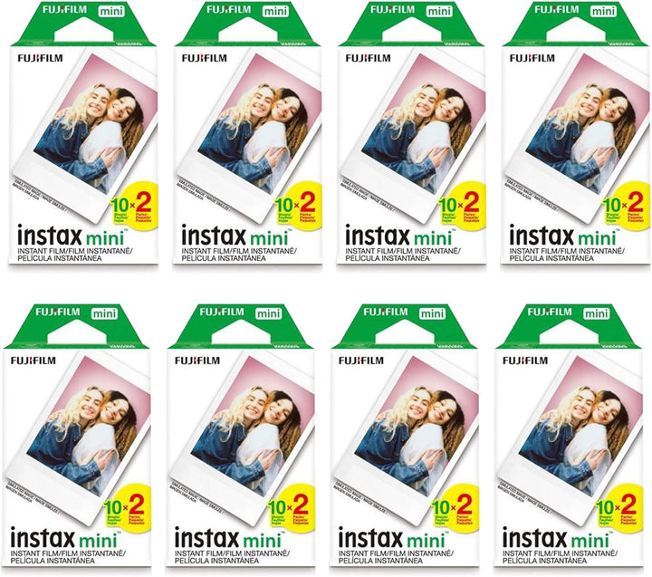 Fujifilm Película instantánea Instax Mini (8 paquetes individuales,...