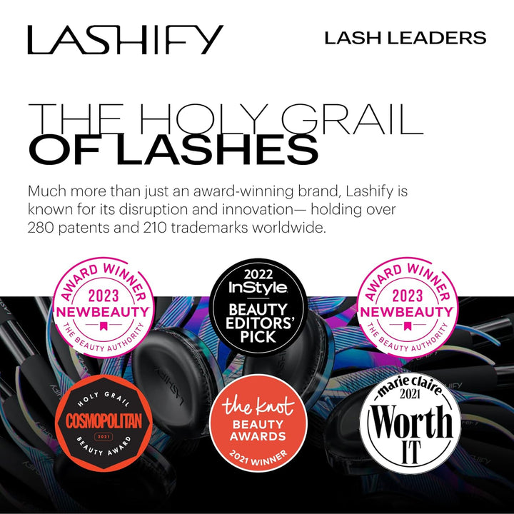 Lashify Recambio de extensiones de pestañas Gossamer de 0.472 pulga...