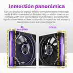 MUSETEX Y6 Funda de PC, 7 ventiladores, 16.73 pulgadasD x 10.83 pulgadasW x 15.67 pulgadasH