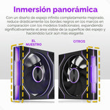 MUSETEX Y6 Funda de PC, 7 ventiladores Infinity Mirror PWM ARGB pre...