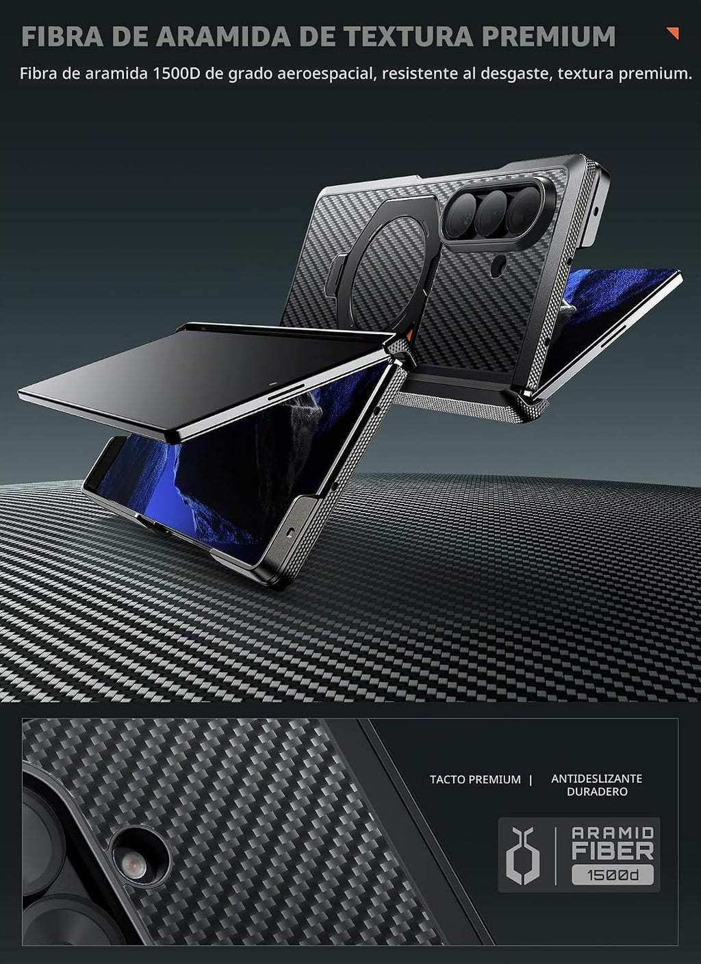 SUPCASE Funda para Galaxy Z Fold 8 Ultra/Z Fold 7, soporte magnético de 360