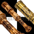 Raro telescopio de latón y catalejo - East India Company 1818 Tracker Vintage Catalejo pirata antiguo grande en caja de regalo de cuero cosido a mano (BT-EIC17)