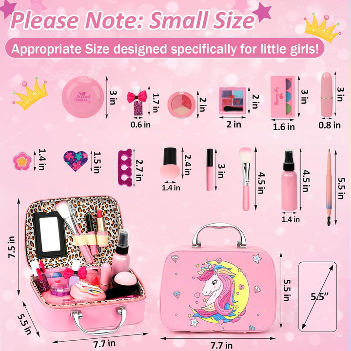 For Ideahome Juguetes de maquillaje lavables para niñas, juego de m...