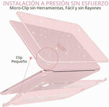 MEEgoodo Funda con purpurina para MacBook Neo de 13 pulgadas versió...