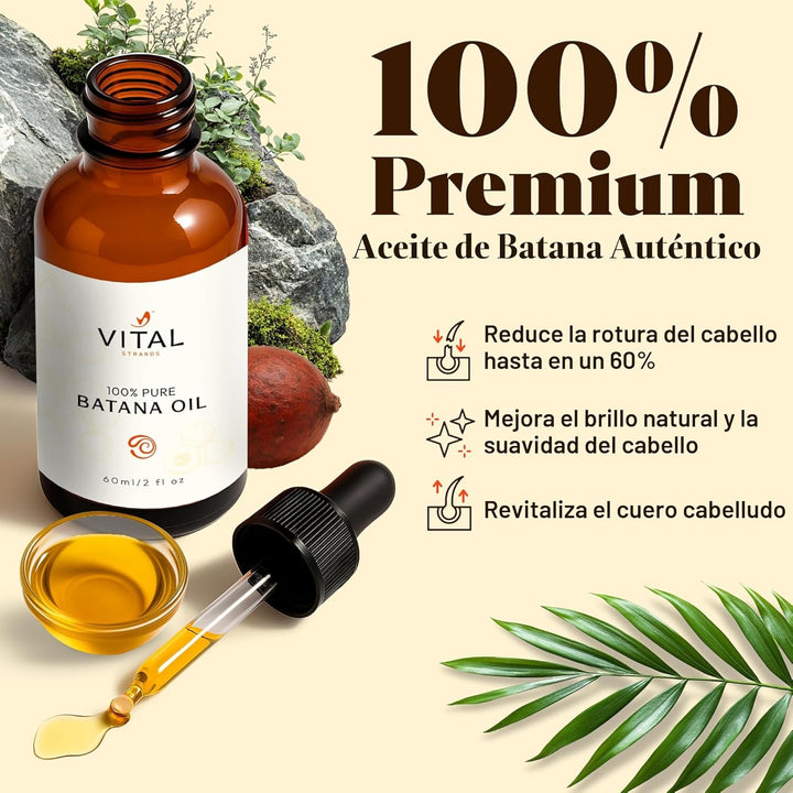 Vital Strands Aceite de Batana para el Crecimiento del Cabello \u20...