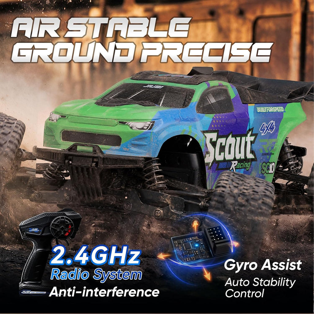 Autos RC sin escobillas 1/10 RTR para adultos, máximo 50 mph, 4WD