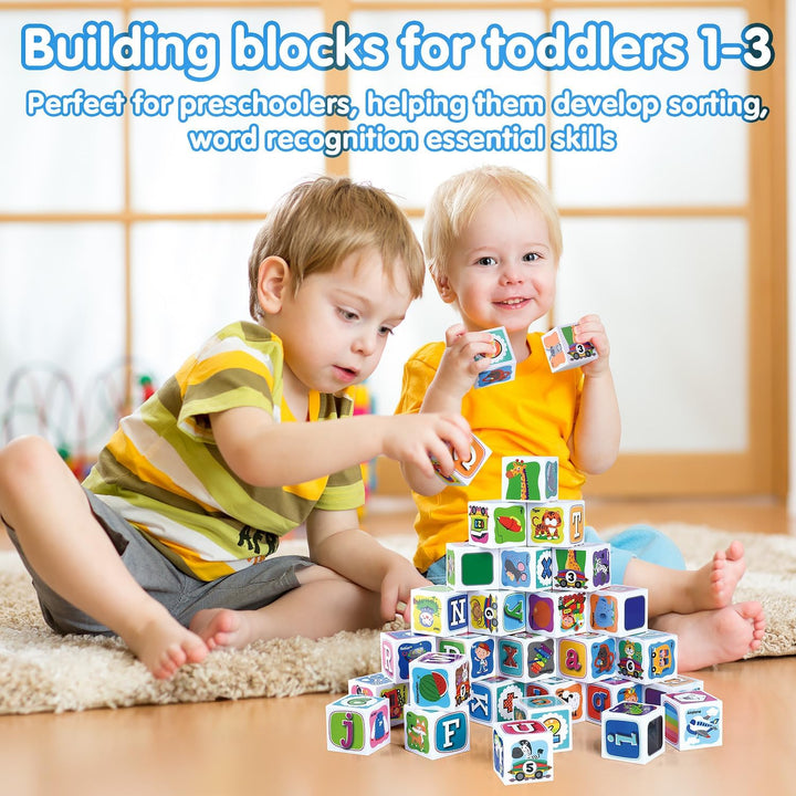 PLAY ABC - Bloques de construcción para niños pequeños de