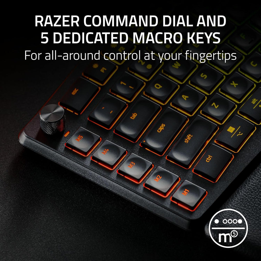 Razer Pro Type Ergo Inalámbrico División Ergonómico RGB teclado, negro