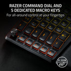 Razer Pro Type Ergo Inalámbrico División Ergonómico RGB teclado, negro