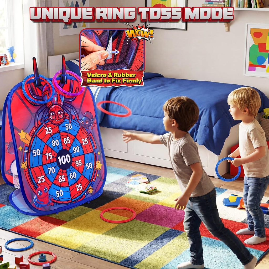 Juego de Lanzamiento de Bolsas para Niños - Tablero Cornhole Juguetes al Aire Libre para Niños Pequeños - Actividades para Fiestas Carnaval Patio Jardín Playa Césped Juguete para Niños y Niñas de 3 4 5 6 7 8 Años Regalos de Cumpleaños