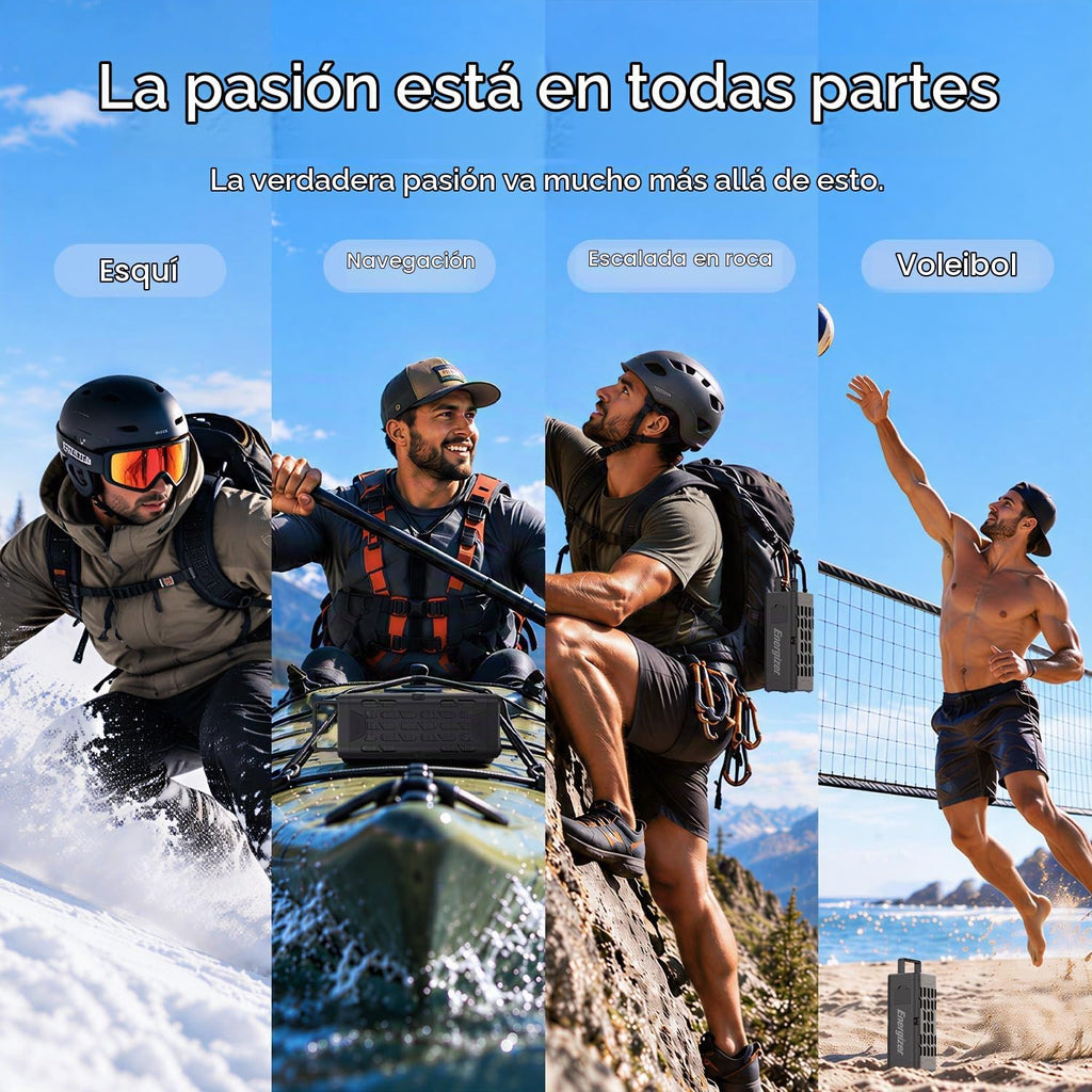Energizer Altavoz Bluetooth portátil, magnético rugoso, impermeable