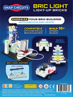 Snap Circuits BRIC Light, Ladrillos de Construcción y Kit de Circuitos Eléctricos para Niños, Juguete Educativo STEM para Niños de 8 años en Adelante, Ladrillos que se Iluminan, Incluye 10