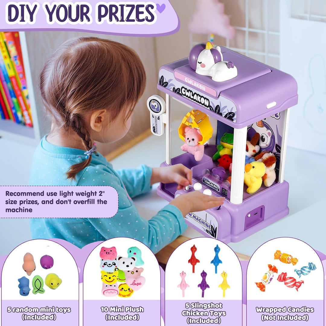 CWLAKON Máquina de garras para niños, mini máquina expendedora de j...