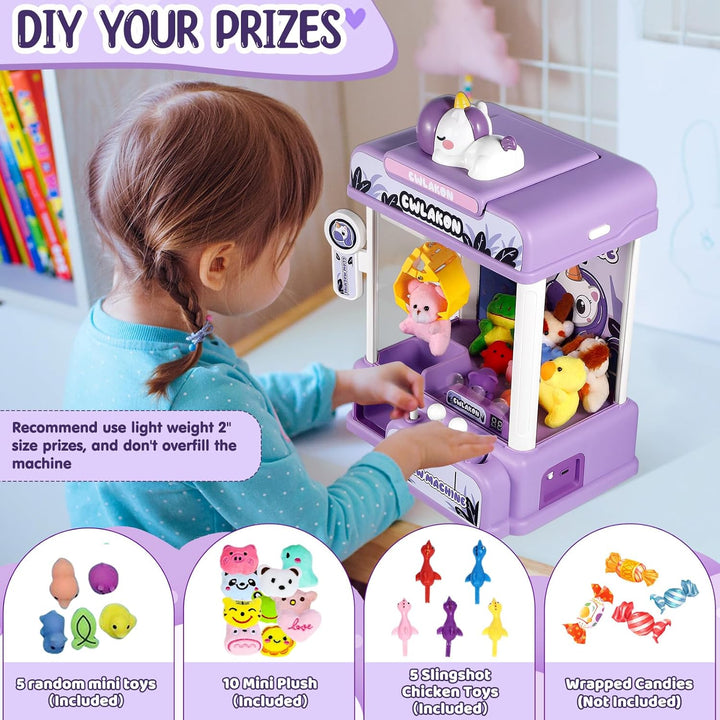 CWLAKON Máquina de garras para niños, mini máquina expendedora de j...