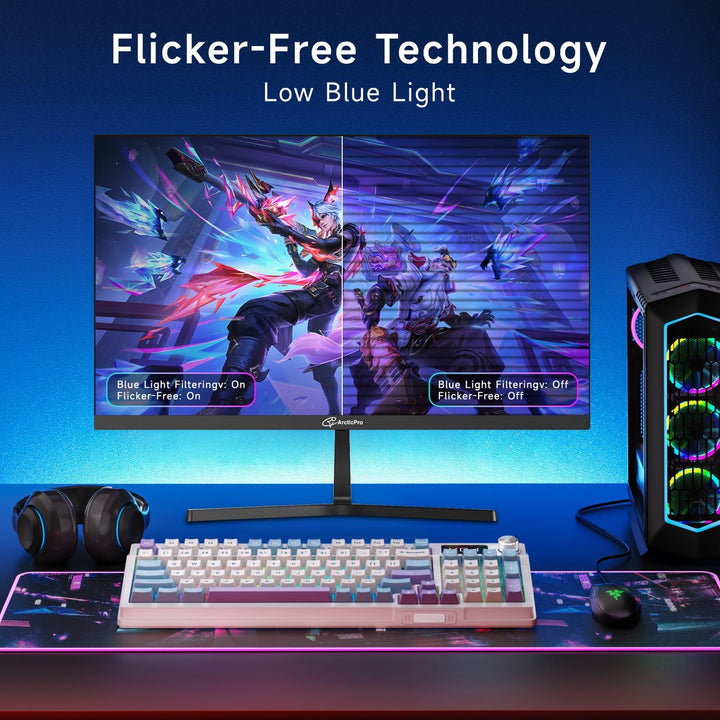 ArcticPro - Monitor de 27 pulgadas 120Hz, FHD 1080p, monitor de com...