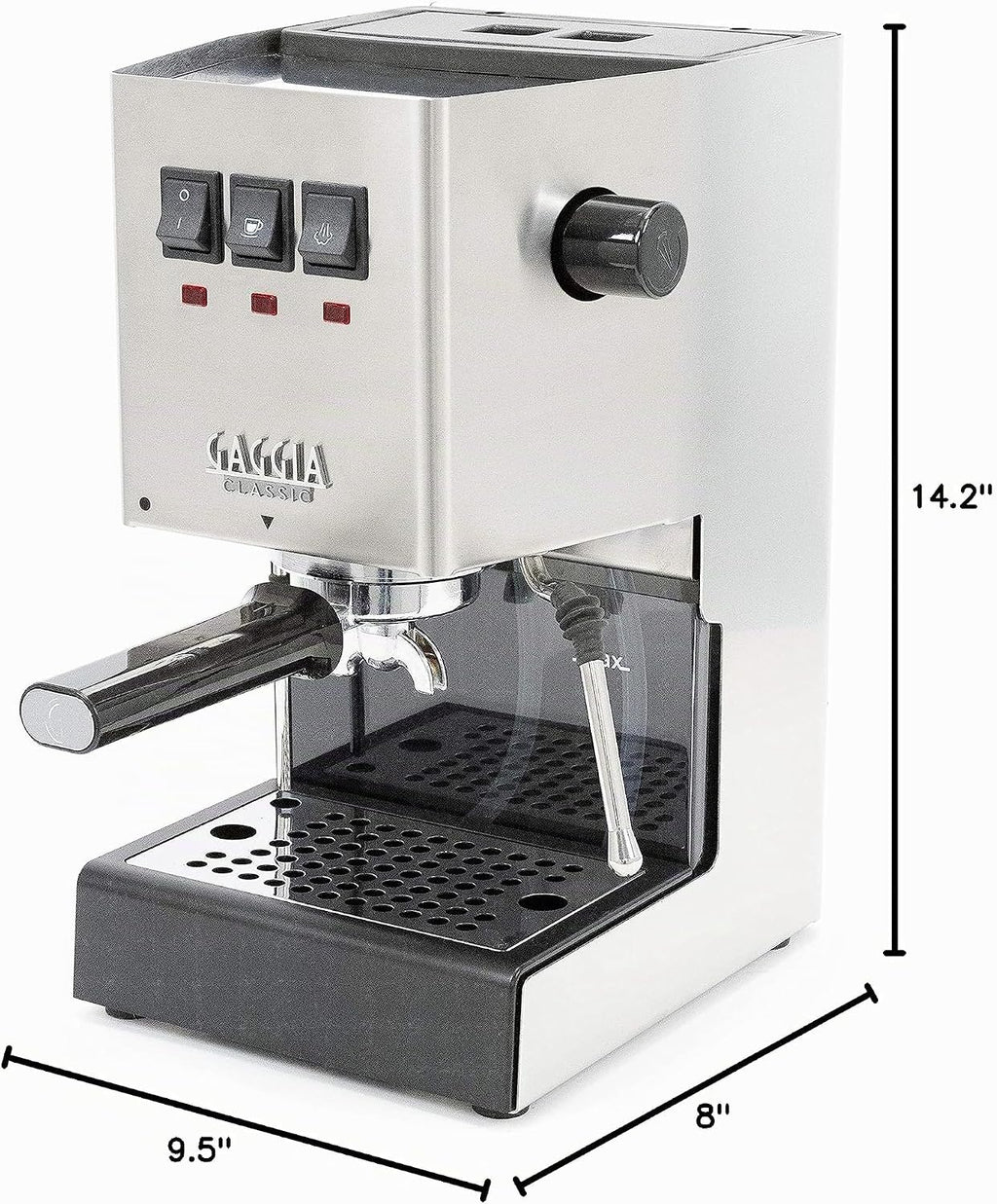 Cafetera espresso Gaggia RI9380/46 E24, acero inoxidable cepillado