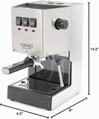Cafetera espresso Gaggia RI9380/46 E24, acero inoxidable cepillado