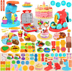 Aprilwolf 70 piezas juego de masa 4 en 1 para niños de 3-4-8 años