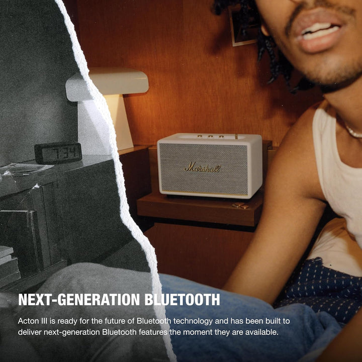Marshall Acton III - Altavoz Bluetooth para el hogar, color crema
