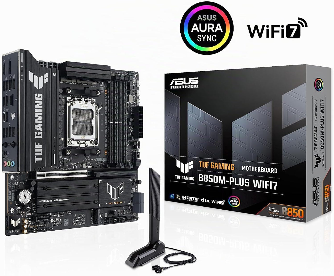 Placa Base mATX TUF Gaming B850M-PLUS WIFI7 AMD B850, 14+2+1 Etapas...
