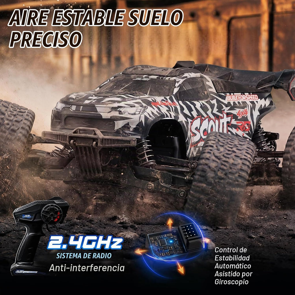 Camión RC sin escobillas SC10 1/10 RTR, 50+MPH, 4WD, Hobbywing ESC