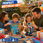 Kit de construcción de robot STEM para niños de 8 a 12 años, aplicación y