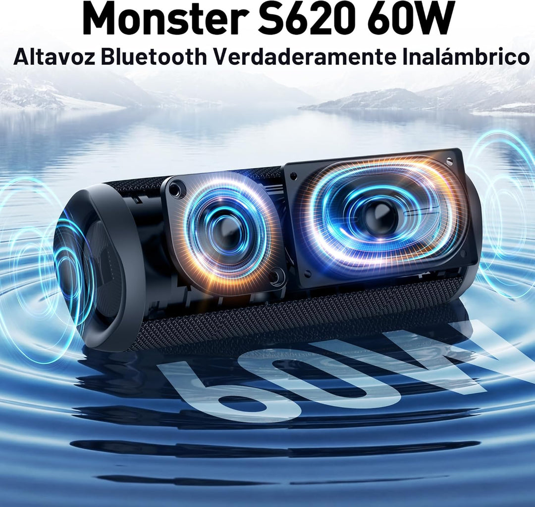 Monster Altavoz Bluetooth, altavoces Bluetooth portátiles inalámbri...