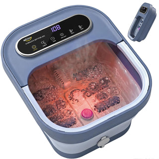 ALLJOY Spa de pies plegable con calor, baño de pies de pedicura con...