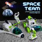 TOY Life Juguetes de cohete espacial para niños, juguete de lanzadera con figura de astronauta y rover para niños de 5 a 12 años, nave espacial, planeta STEM para niños y niñas