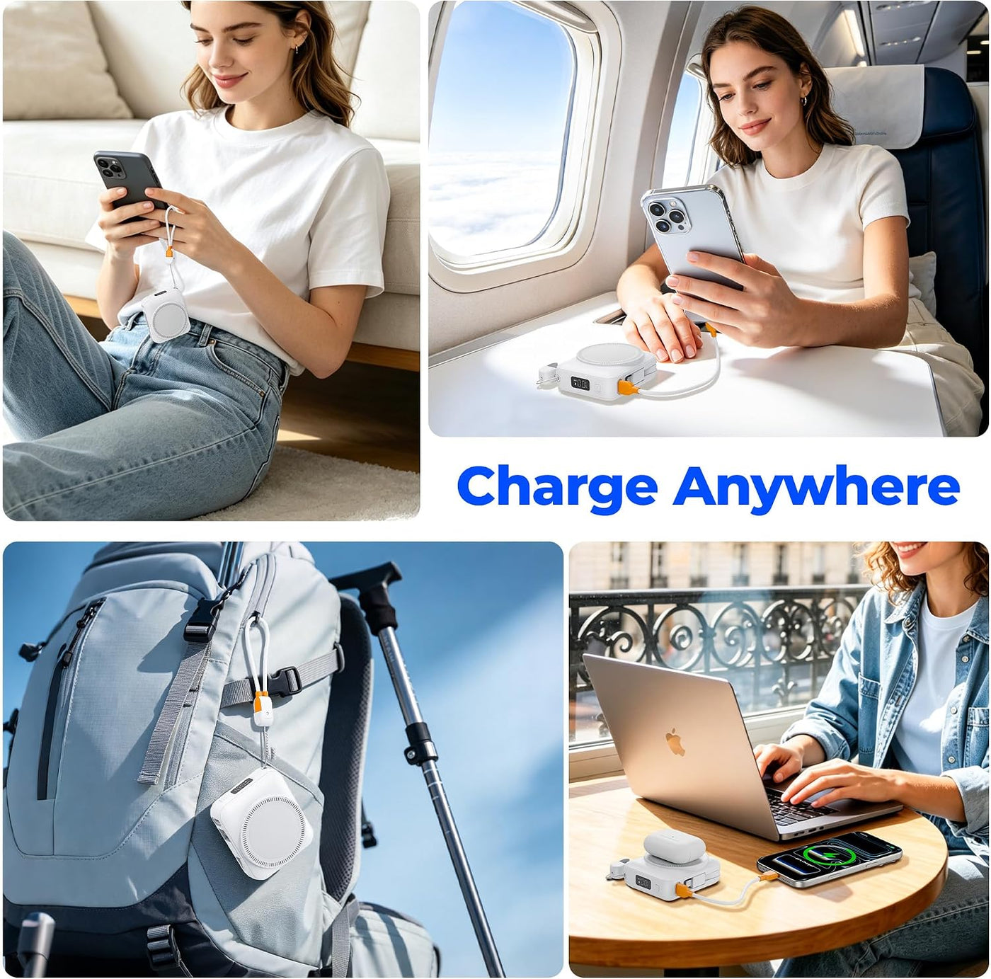Cargador portátil de 20000 mAh de 22.5 W de carga rápida para iWatc...